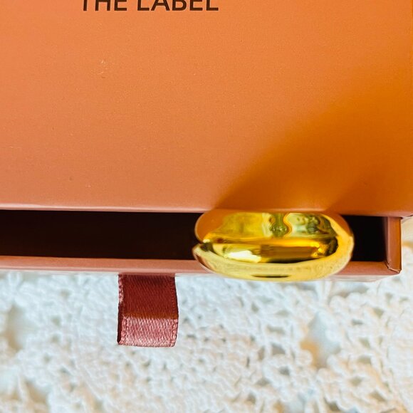 18K Gold Plated Dome Ring Size 6 Oma The Label The Haddy Ring - Picture 6 of 12